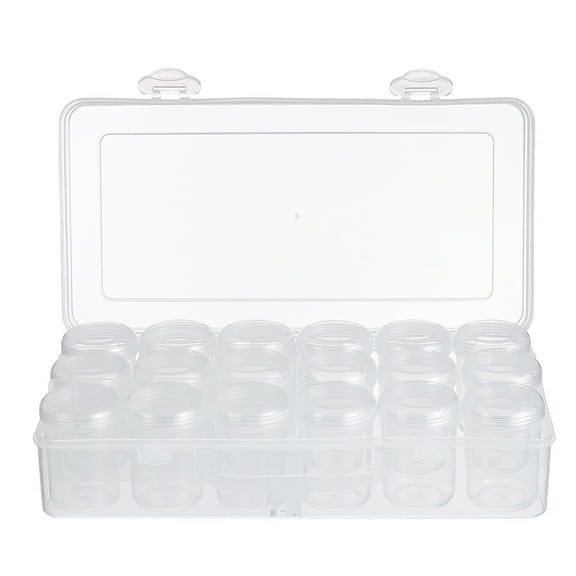 FOMIYES Medicine Bottle Storage Box White Plastic 1 Set 10.2X5.2X2.5In For Home Use