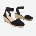thumbnail image 3 of Sandalia DREAM PAIRS AMANDA-1 con Tirantes Elásticos en el Tobillo Negra, 3 of 6