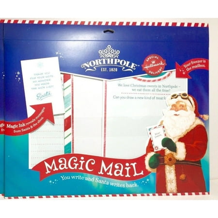 Mail Carrier Christmas Cards Hallmark Northpole Magic Mail Stationery Set - Magic Ink - Correspond with Santa ()