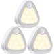 thumbnail image 1 of Luces con sensor de movimiento para interiores, iluminación debajo del gabinete alimentada por batería para entrada, 3 piezas, blanco frío (hy), 1 of 5