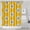 Yellow Daisy Flower-1, variant on Light Blue Daisy Flower Pattern Shower Curtain 36"x72" ,Bathroom Decorative Shower Curtains Set with 12 Hooks,Modern Waterproof Washable Shower Curtain