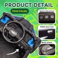 thumbnail image 3 of Track Seven 24V Kids Ride on Car, Electric UTV with Remote Control, Bluetooth, Music, 4-Wheel Suspension, Anti-Collision Bar, 14.6" Wide Single Seat, 24V Ride on Toy Car for Boys Girls Aged 3+, Blue, 3 of 8