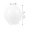 thumbnail image 2 of unbranded Outdoor Acrylic Replacement Lamp Shade White Globe Design for Garden Lamps, 2 of 8