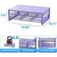 thumbnail image 5 of Computer Monitor Stand Riser, office organizer with Drawer, Office Organizers Storage for Classroom Office Supplies (Purple), 5 of 13