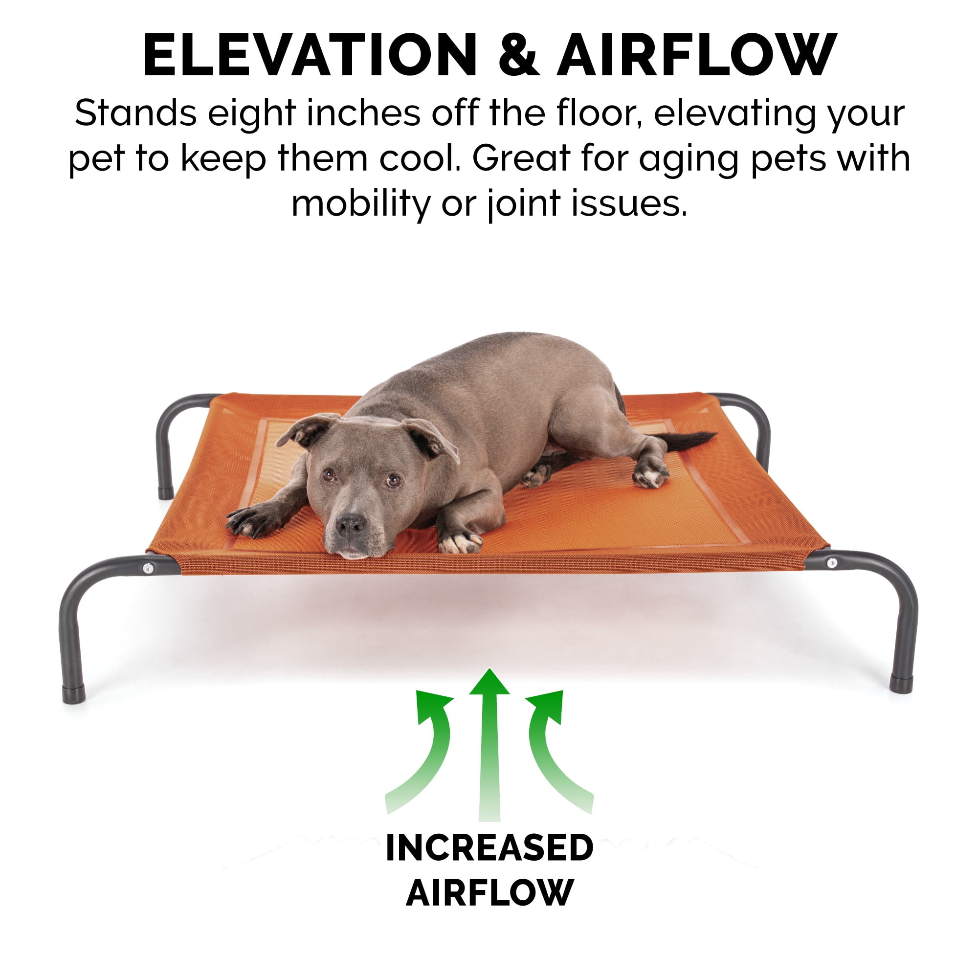 FurHaven Pet Products Elevated Cot Pet Bed - Terracotta Red, Extra Large