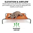 thumbnail image 2 of FurHaven Pet Products Elevated Cot Pet Bed - Terracotta Red, Small, 2 of 13