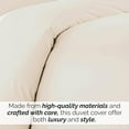 thumbnail image 6 of Southshore Fine Living, Inc. Soft, Wrinkle, Fade, & Stain Resistant, Easy Care, Oversized Duvet Cover Set, Twin/Twin XL, Bone, 6 of 9