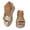 Gold, variant on Wedge Sandals for Women Espadrille Open Toe Platform Strappy Dressy Beach Summer Shoes Silver 7