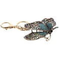 thumbnail image 3 of Miangastore Delicate Butterfly Keyring Rhinestone Multi-colored 1Pack 3.3x2.4in, 3 of 8