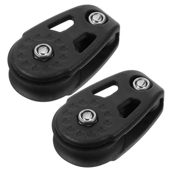 2pcs Nylon Pulley For Kayaks Canoes And Sailboats Horizontal Design Pulley For Water Sports Enthusiasts And Outdoor Adventures