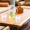 thumbnail image 3 of 1 Set Pitcher with Lid Water Jug Iced Tea Jug Clear Pitcher with Water Cups Beverage Pitcher with Lid, 3 of 9