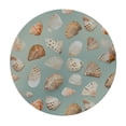 thumbnail image 4 of HAOXIT Tablecloth, Pattern with and Oysters Natural Marine Life Beach Theme Image, Round Table Cover for Dining Room Kitchen Decor, 4 of 8