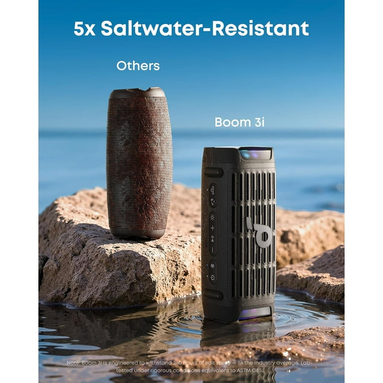 Soundcore Boom 3i by Anker, Rugged Outdoor Speakers, IP68