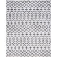 thumbnail image 1 of Tayse Soho Shag Shag Area Rug SOH1000 Transitional White Diamond Banded 7' 10" x 10' 2" Rectangle, 1 of 2