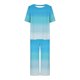 thumbnail image 2 of Pijamas de Verano para Mujeres, Suelto Impreso Manga Corta Superior Y Pantalones Recortados, Cuello Redondo Casual, 2 of 6
