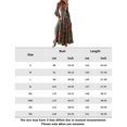 thumbnail image 2 of Vestido De Mujer Bohemio vestido largo botón dama Maxi vestido estampado manga acampanada traje de playa Cgtredaw Naranja S para Mujer, 2 of 5