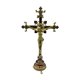 thumbnail image 1 of Estatua de crucifijo de Jesús, decoración de crucifijo religioso, adorno de oración cristiana de metal, figura religiosa para dormitorio de iglesia, 1 of 8