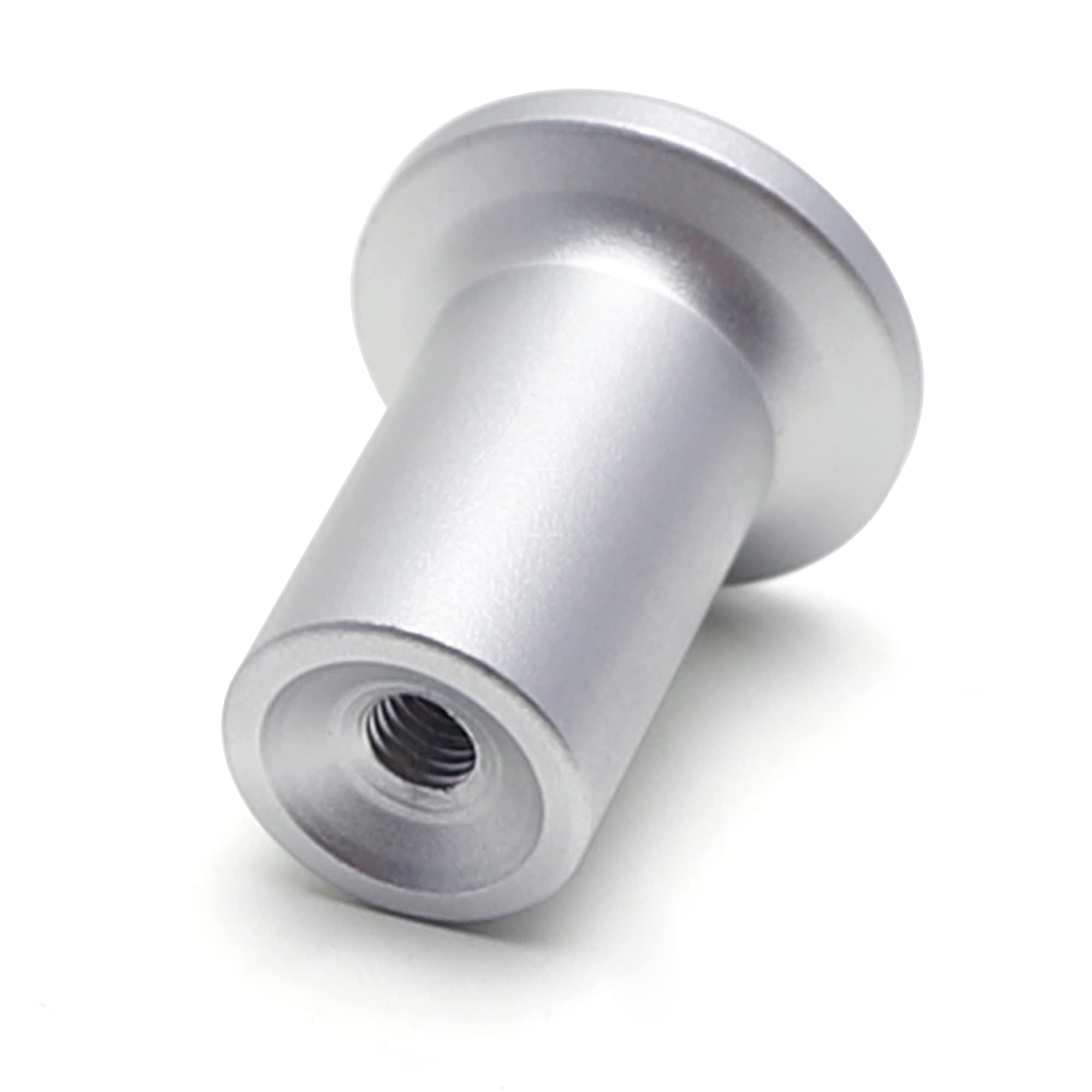 iJDMTOY Sports Silver Billet Aluminum Handbrake Tip Button Compatible With  2013-2016 Scion FR-S, 2017-2021 Toyota 86, 2013-2021 BRZ