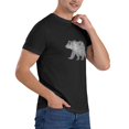 thumbnail image 5 of Mens Bear Forest T-Shirt Premium 100% Cotton Short Sleeve T-Shirt Tee Crew Neck Casual Tee Shirt, 5 of 8