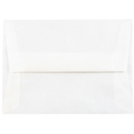 UPC: 0609722982719 | JAM Paper & Envelope A6 Translucent Envelopes  Platinum White  4 3/4 x 6 1/2  25/Pack