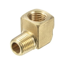 Uxcell 1/4 NPT Male to Female Thread Brass Hose Fitting Elbow Right Angle