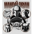 thumbnail image 2 of Women's Star Wars: The Mandalorian Odds-on Favorite Racerback Tank Top White Heather X Large, 2 of 4