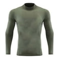 thumbnail image 2 of Boys Compression Shirt Stretchy Long Sleeve Neck Athletic Undershirt Kids Base Layer Workout Top, 2 of 5