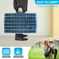 thumbnail image 6 of FDW 30 inch Foldable Metal Dog Crate for Medium & Small Dogs, Double Door, Divider, Removable Tray(Blue), 6 of 8