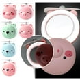 thumbnail image 2 of Mini Ventilateur Rose Cochon Rechargeable USB Miroir de Maquillage Portable, 2 of 6