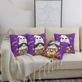 thumbnail image 4 of Halloween Throw Pillow Covers, Halloween Happy Old Man F Square Pillow Cases with Invisible Zipper for Halloween Decorations, Farmhouse Halloween Decor 12x12, 4 of 7