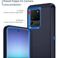 thumbnail image 4 of Designed for Samsung Galaxy S20 Ultra Heavy Duty Case, Triple Layer Protection Shockproof Dropproof Dustproof Anti-Scratch Phone Case Cover for Samsung Galaxy S20 Ultra,Blue, 4 of 7