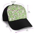 thumbnail image 2 of Yiaed Cute Frog Print Baseball Cap Dad Hat Polo Style Plain Blank Adjustable Size, 2 of 5