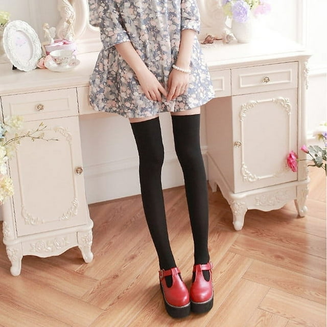 Medias de terciopelo de primavera y otoño, calcetines blancos japoneses para estudiantes, calcetines altos hasta la rodilla para niños, medias negras de uniforme jk