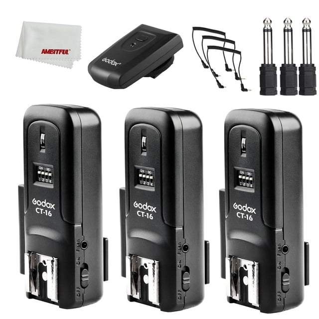 Set de transmisores inalámbricos de radio flash Godox CT 16 CT-16