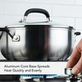 thumbnail image 3 of KitchenAid - Casserole en Acier Inoxydable Brossé avec Couvercle, Compatible avec Cuisinière à Induction (3,8 L/4 Qt), 3 of 8