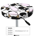 thumbnail image 4 of Fotbe Cute Animal with Cow Stool Covers Round,Waterproof Round Bar Stool Covers Bar Chair Covers Washable Stool Cushion Slipcover for 12-14 Inch Chair-14 inch, 4 of 7