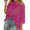 Hot Pink, variant on Ticikt Women's Summer Hollow Out Sleeveless Knit T Shirt Casual Beach Cover Up Top Comfortable Breathable Fashion Tee,Color:Grey,Size:L