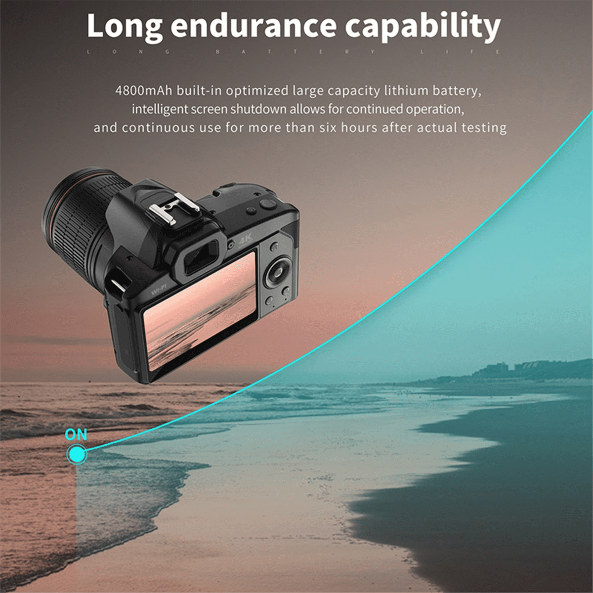 Professional Digital Camera HD 4K Camera Digital WIFI Camera with 16X Zoom Night y11272