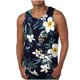 thumbnail image 1 of Camiseta sin mangas de cuello redondo para hombre, estilo informal, con estampado hawaiano, sin mangas, deportiva, con cuello redondo, 1 of 4