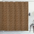 thumbnail image 1 of Ambesonne Leopard Print Shower Curtain, Orange Exotic African, 69"Wx84"L, Orange and Black, 1 of 3
