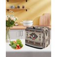 thumbnail image 5 of Brown Aztec Stand Mixer Dust Cover with Storage Pocket & Handles, Boho Southwest Ethnic Neutral Motifs Fits All Tilt Head & Bowl Lift Kitchen Appliance Cover Organizer Bag Accessories, 4.5-5 Quart, 5 of 6