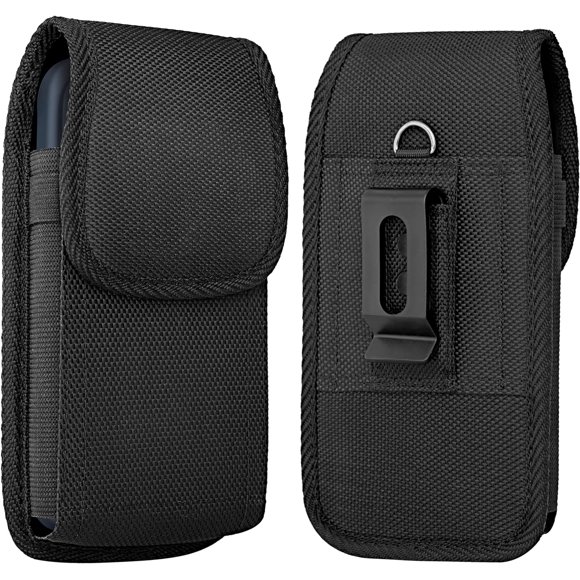HAHDAXIA Holster for iPhone SE iPhone 8 7 6s \u2013 Nylon Belt Case with Belt Clip Cell Phone Belt Holder Carrying Pouch Cover (Fits iPhone SE (2022) 8/7 / 6s with Otterbox Case on) Black