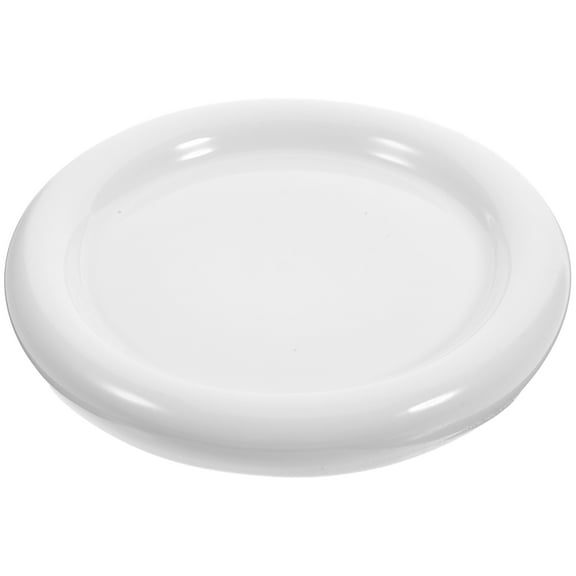 Tineasur White Round Ceramic Food Plate Break Resistant Multipurpose Dinnerware for Home