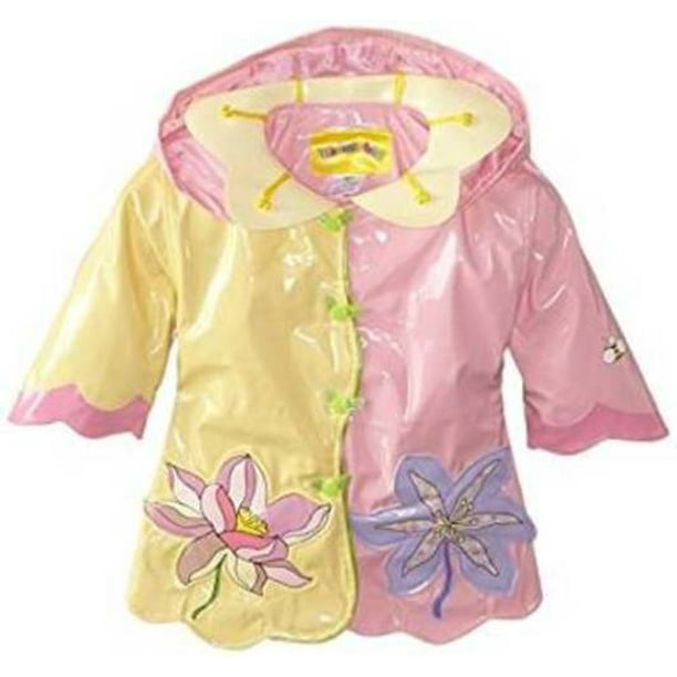 Kidorable Little Girls Lotus Flowers All Weather Waterproof Coat