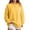 Yellow #048, variant on Women's Oversized Crewneck Sweatshirt with Drop Shoulders and Ribbed Cuffs Heather Grey Casual Top, S-2XL