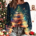 thumbnail image 2 of Christmas Sweaters for Women Knit Casual Round Neck Long Sleeve Loose Comfy Xmas Graphic Fashion Holiday Pullover Tops (L, Multicolor), 2 of 5