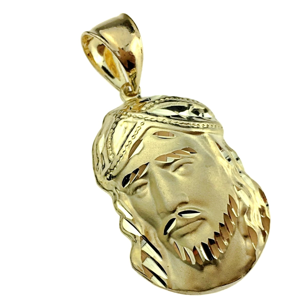 Men's 14K Yellow Gold Finish Bust Down 3D CHARACTER Pendant Charm Piece 