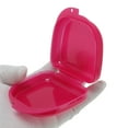 thumbnail image 3 of Unique Bargains 1 Pce Boîte de Rangement pour Appareils Dentaires avec Trous de Ventilation Boîte de Rangement Compacte Rose Rouge, 3 of 5
