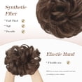 thumbnail image 4 of Messy Bun Beach Blonde Hair Piece Human Hair Blonde – Natural Soft Updo Look, Secure & Lightweight Hair Bun Extensions For Women, messy bun hair piece, 4 of 8