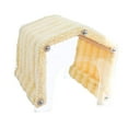 thumbnail image 2 of Escondite del conejillo de indias Reserva de escondite de animales pequeños, abertura, sin acrílico de acceso acrílico de fondo accesorios de jaula de amarillo, 2 of 8